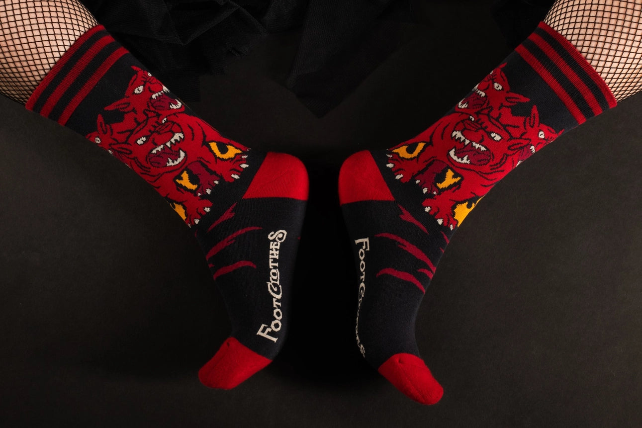 Evil AF Cerberus Socks