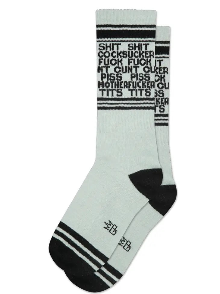 Dirty Words Gym Crew Socks