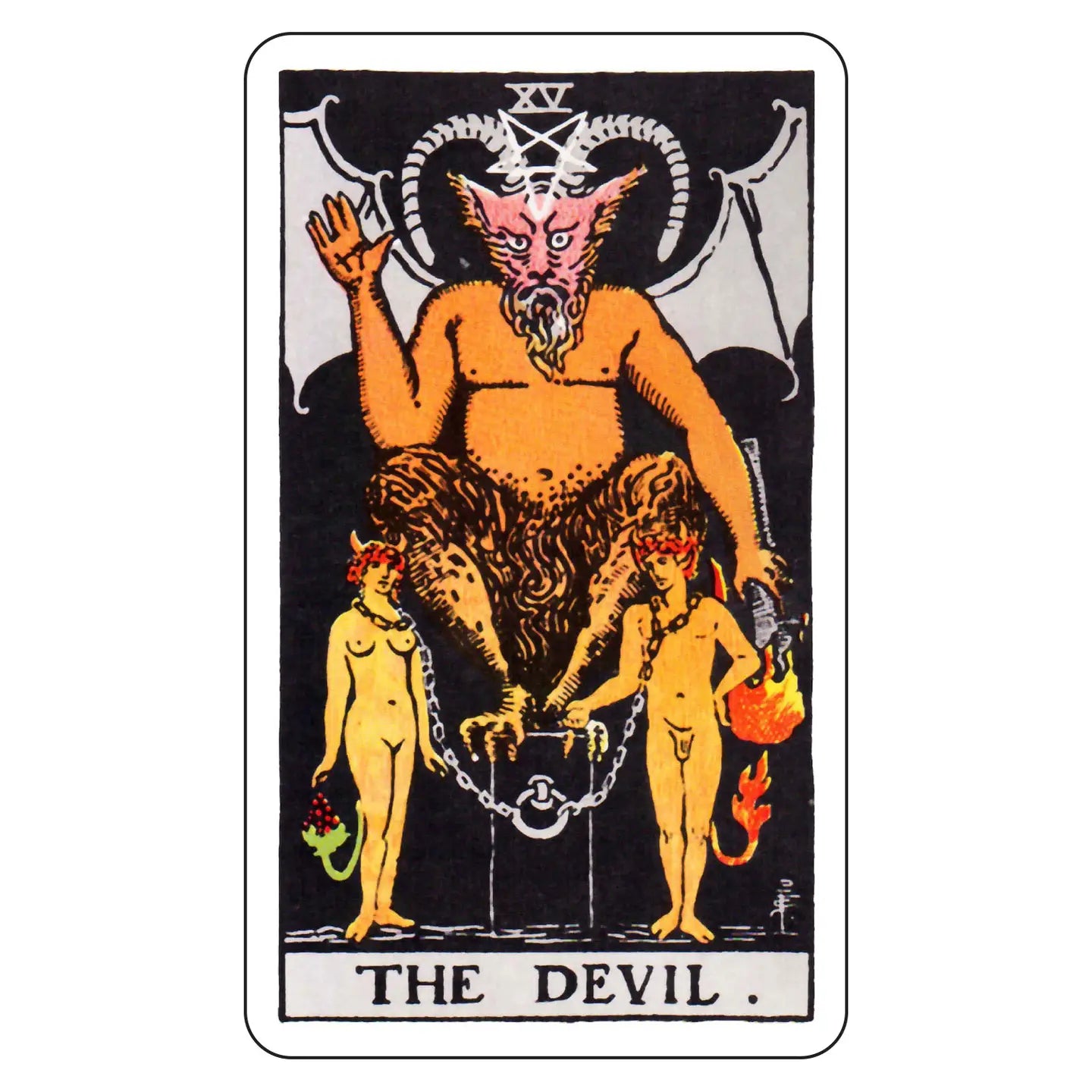 The Devil Tarot Card Sticker