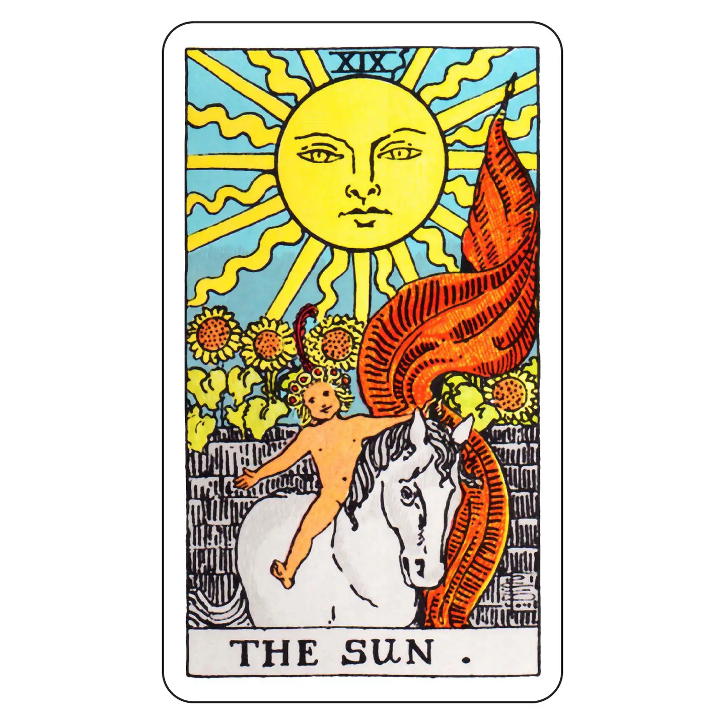 The Sun Tarot Sticker