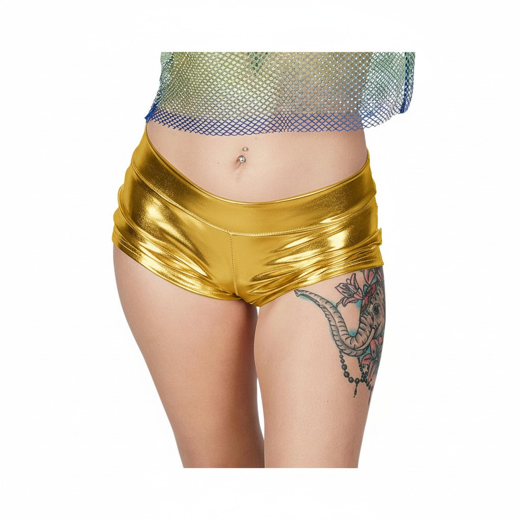 Metallic Booty Shorts