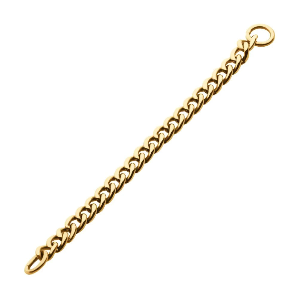 Curb Chain 24kt Gold PVD Titanium
