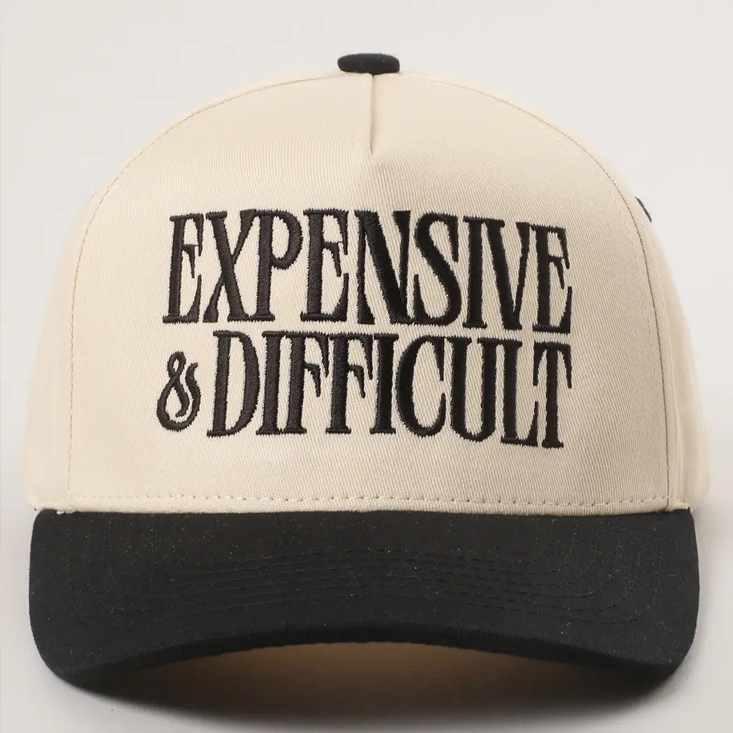 Black Brim Expensive And Difficult Hat