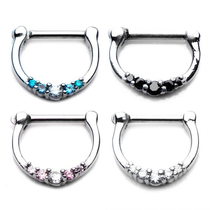 5 Prong Jewels Septum Clicker