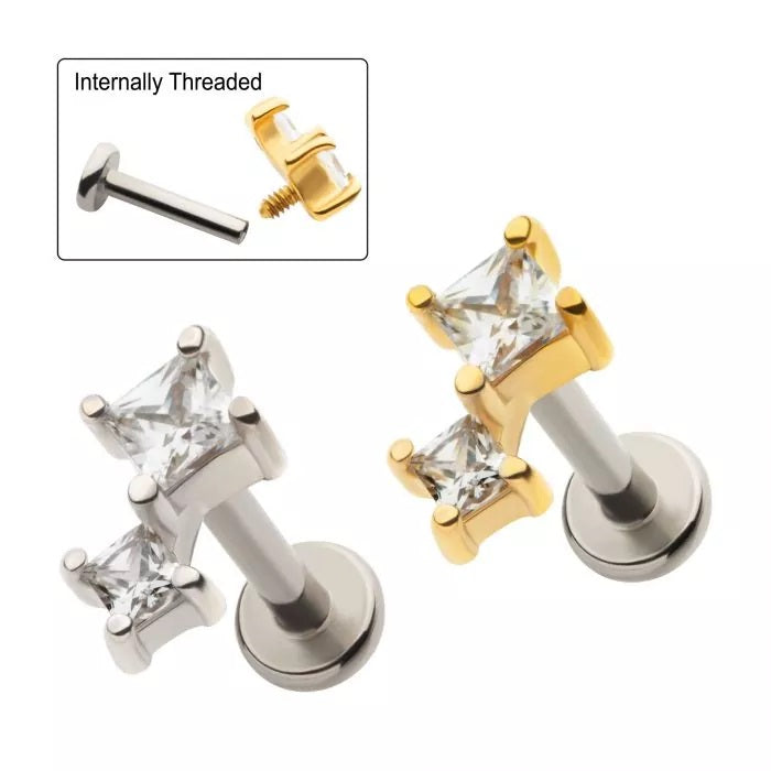 2 Bijoux en Forme de Diamant Cartilage