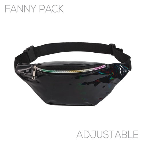 Holographic Fanny Pack Metallic