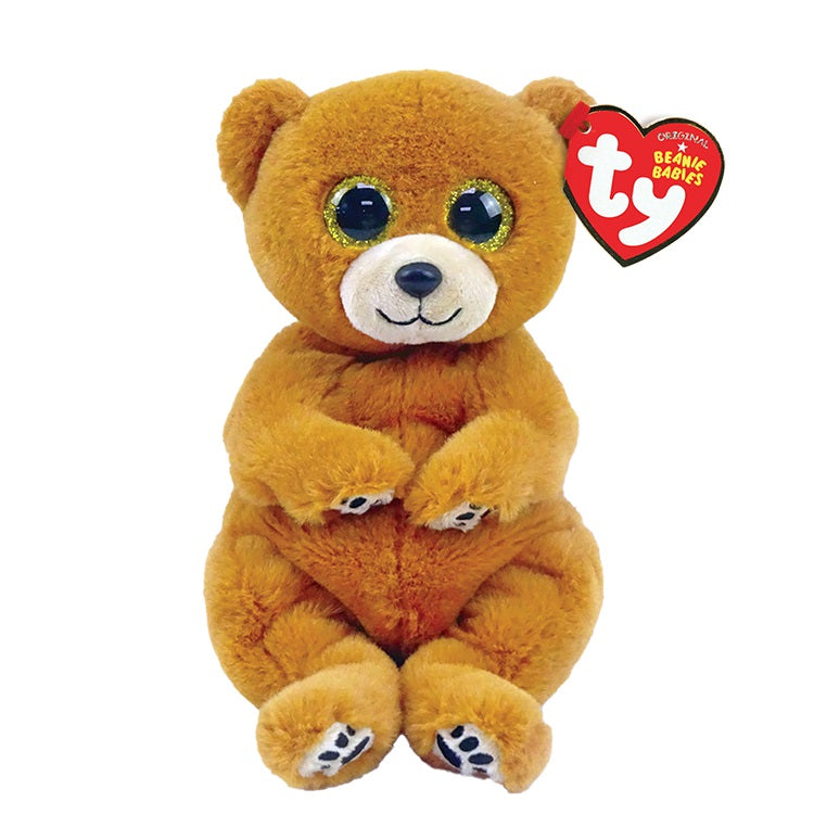 Duncan- Brown Belly Bear Plush 8 Inches