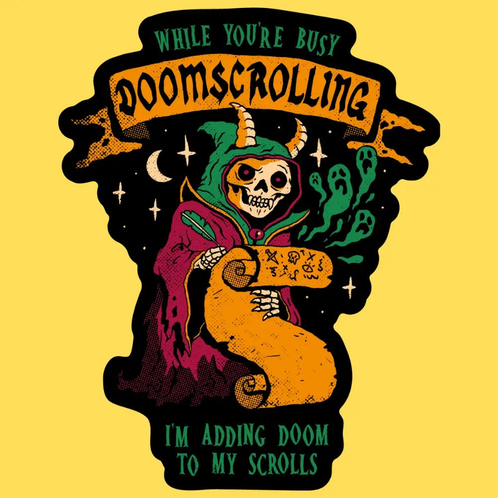 Doomscolling Sticker