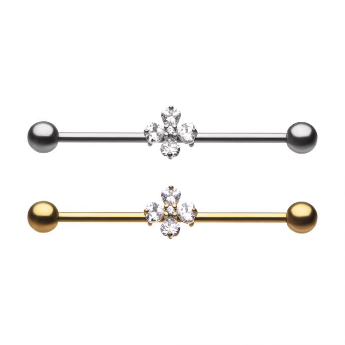 4 HEARTS PRONG JEWELLED INDUSTRIAL