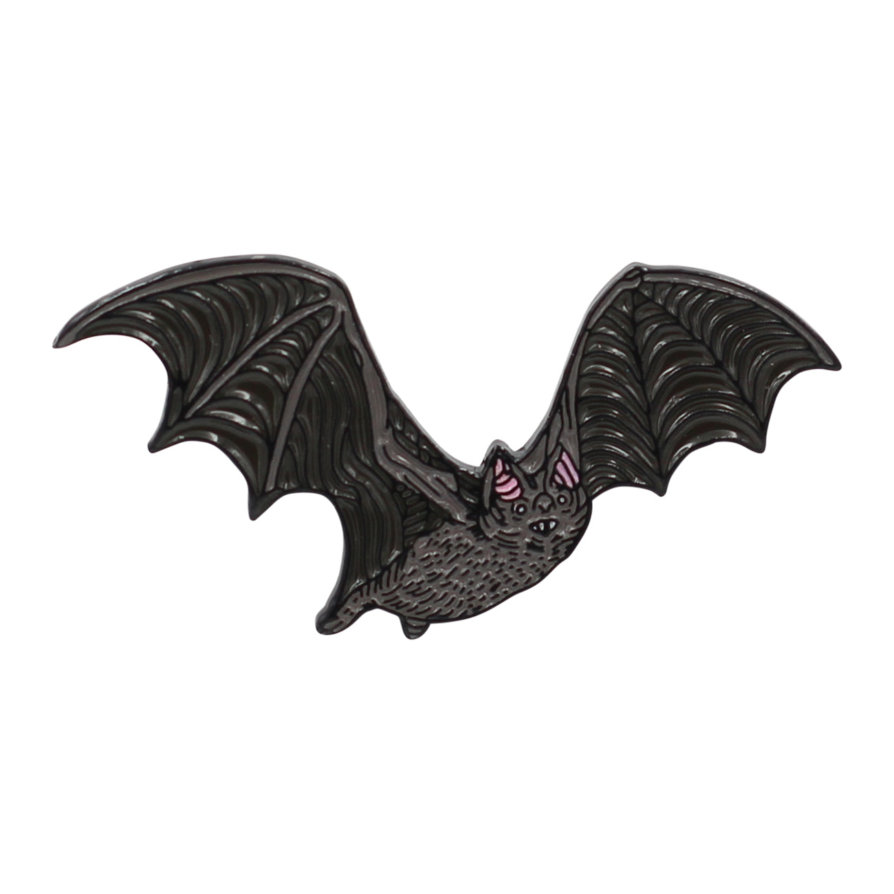 Dark Brown Bat Pin