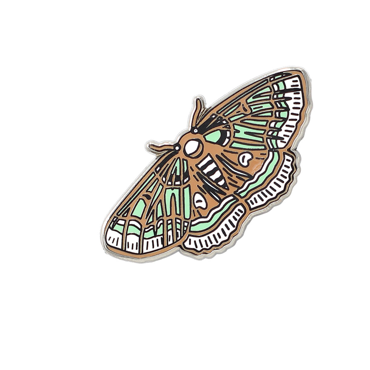 Occult Luna Moth Green Pin