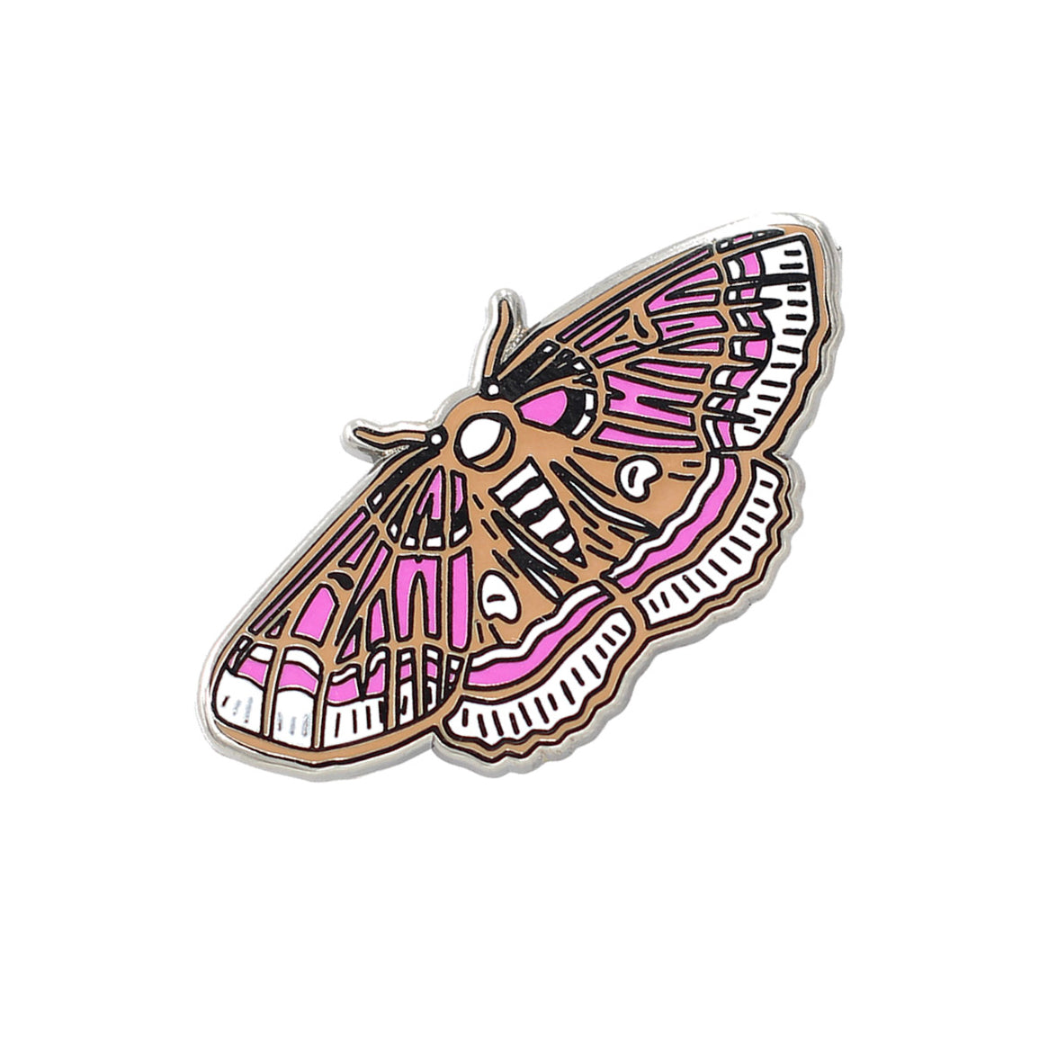Occult Luna Moth Purple Pin