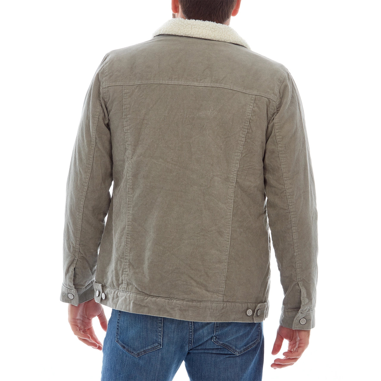 Kolton Corduroy Trucker Jacket - Sherpa Inner & Collar