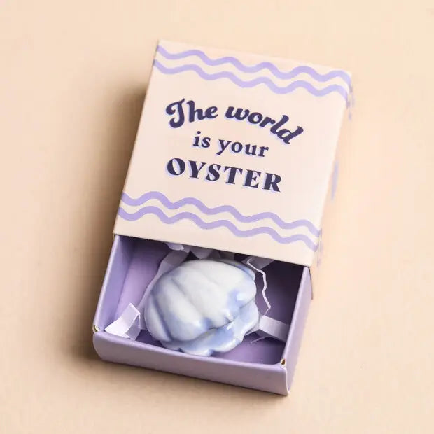 Oyster Tiny Matchbox Ceramic Token