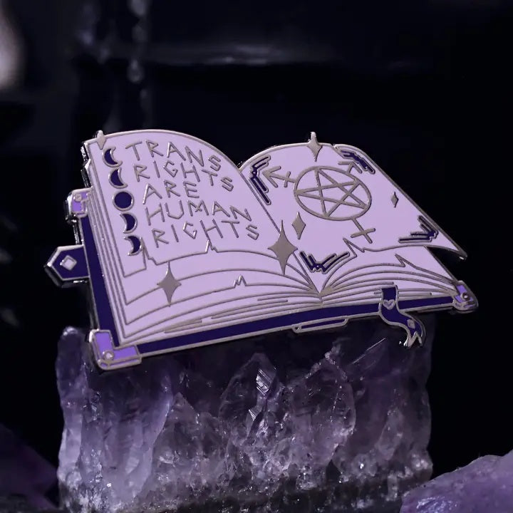 Trans Rights Grimoire Pin