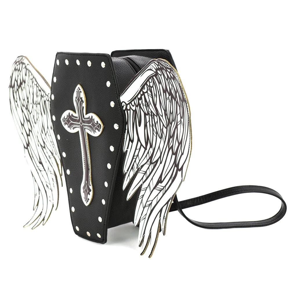 Coffin Bag W Angel Wings