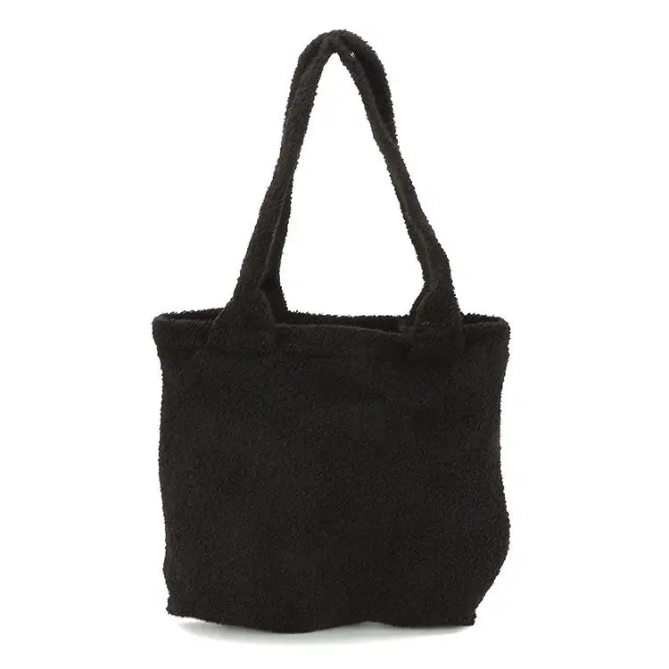 Furry Black Cat Tote