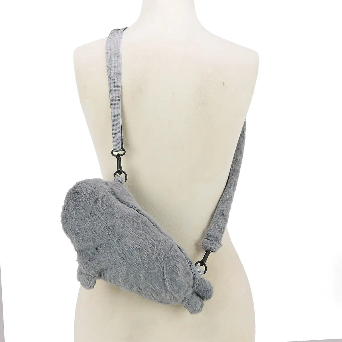 Furry Seal Crossbody Bag