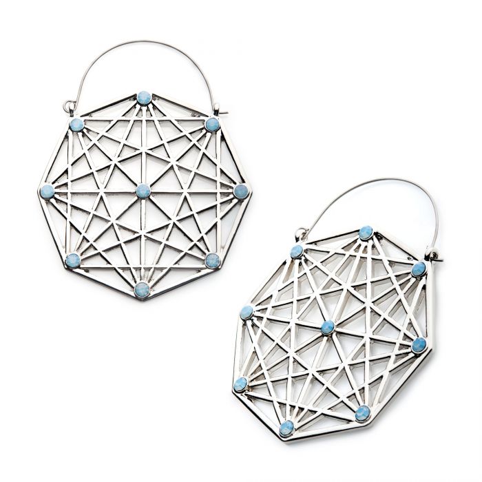 Geometry 9 Opal Stones Plug Hanger