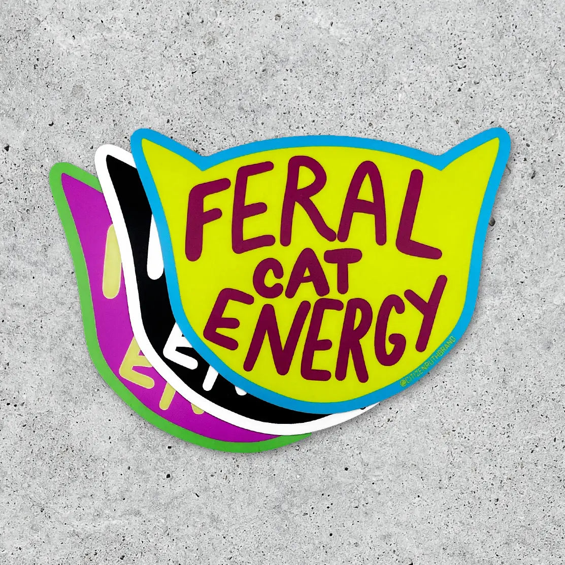 FERAL CAT ENERGY STICKER