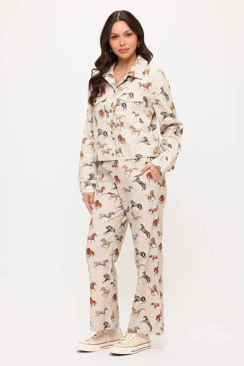 Multi Horse Print Jacket