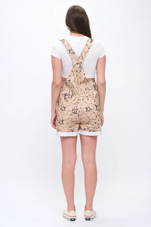 Desert Horse Print Shortalls