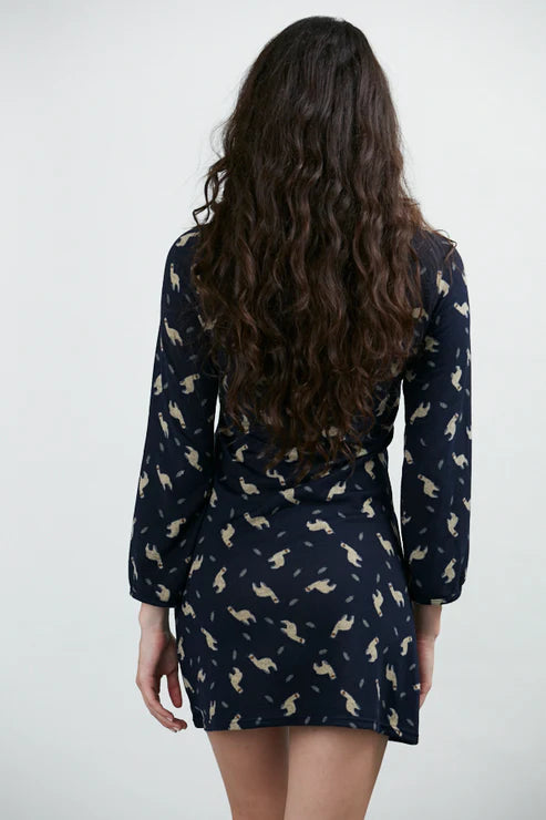 Alpaca Print Tunic Dress