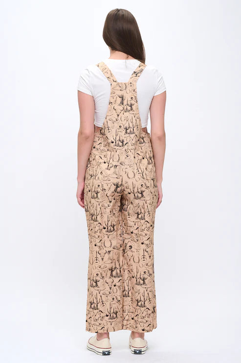 Desert Horse Print Overalls