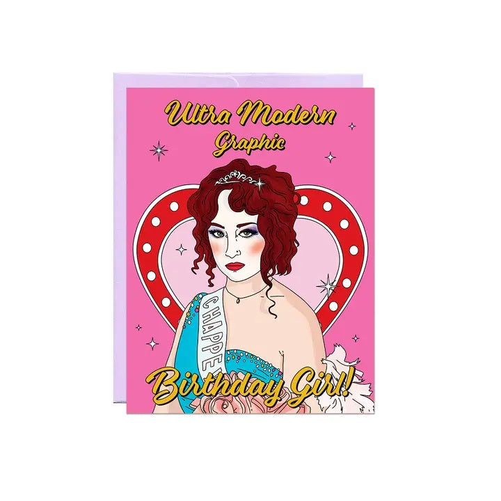Ultra Modern Birthday Girl Birthday Card
