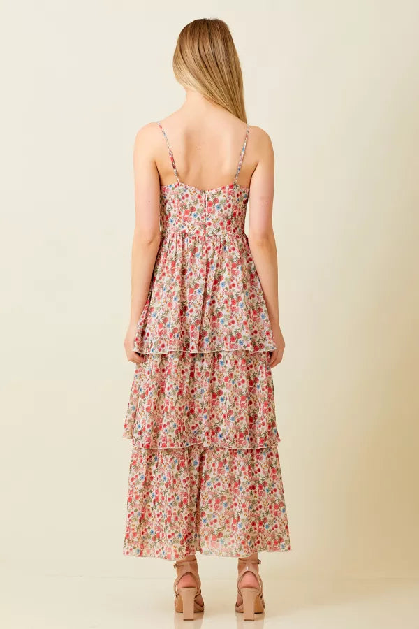 Sleevless Tiered Maxi Dress