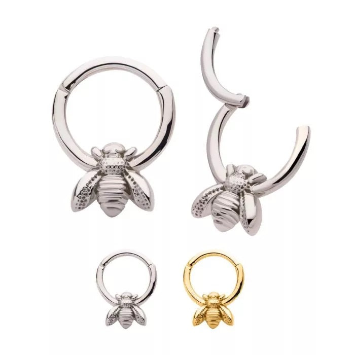 16g Bee Plain Hinged Hoop