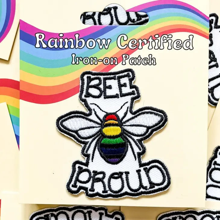 Bee Proud LGBTQ+ Iron On Patch