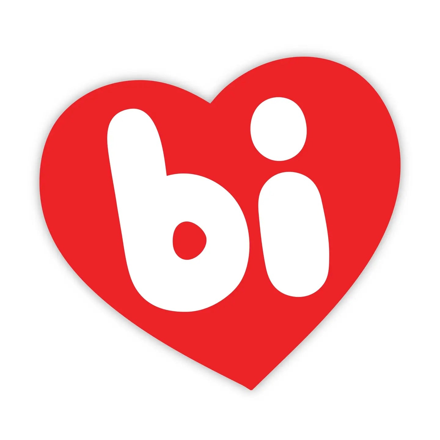 Bi Heart Sticker