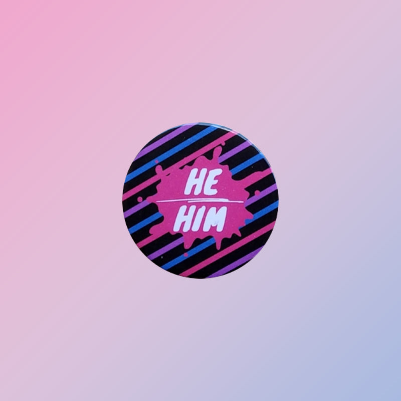 Bisexual He Him Pin