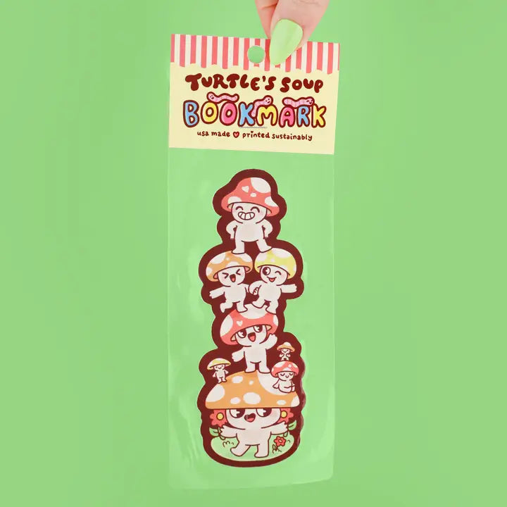 Mushroom Stacks Reader Gift Bookmark