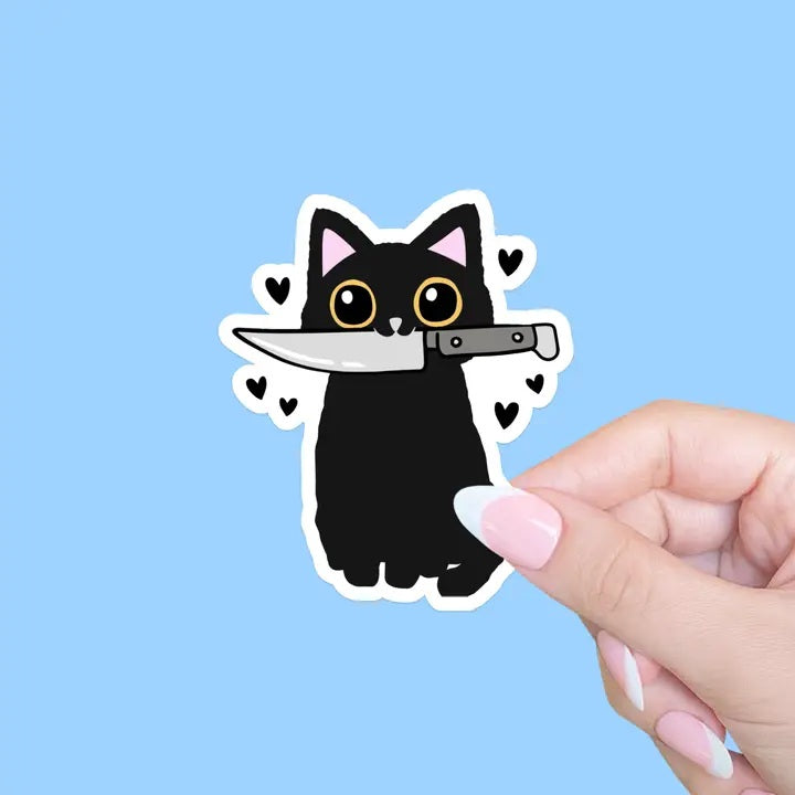 Black Cat Sticker