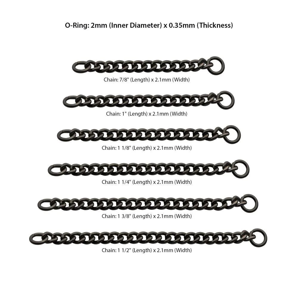 Curb Chain Black PVD Titanium