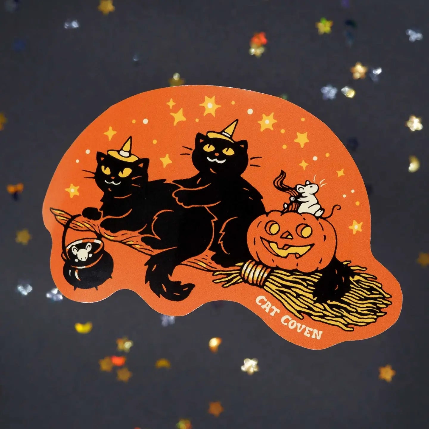 Broomstick Ride - Sticker