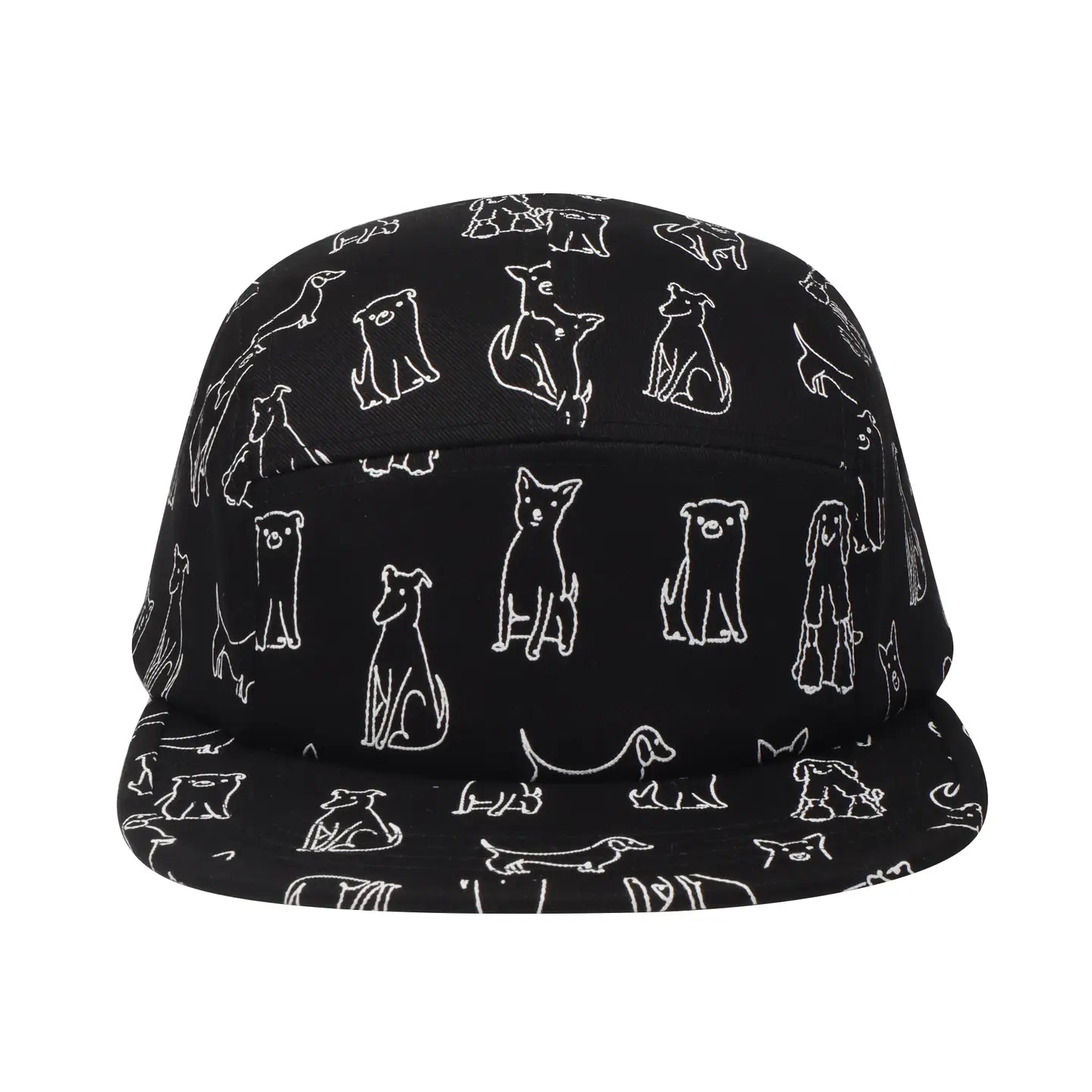 Cartoon Dog Cotton 5-Panel Hat