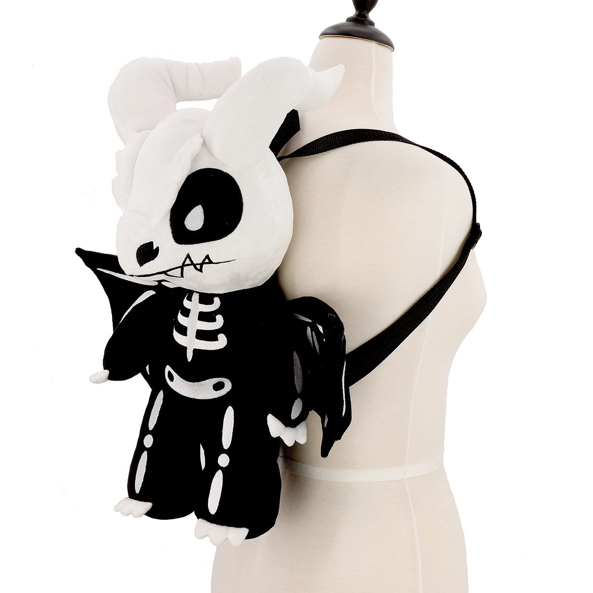Plush Skeleton Dragon Backpack
