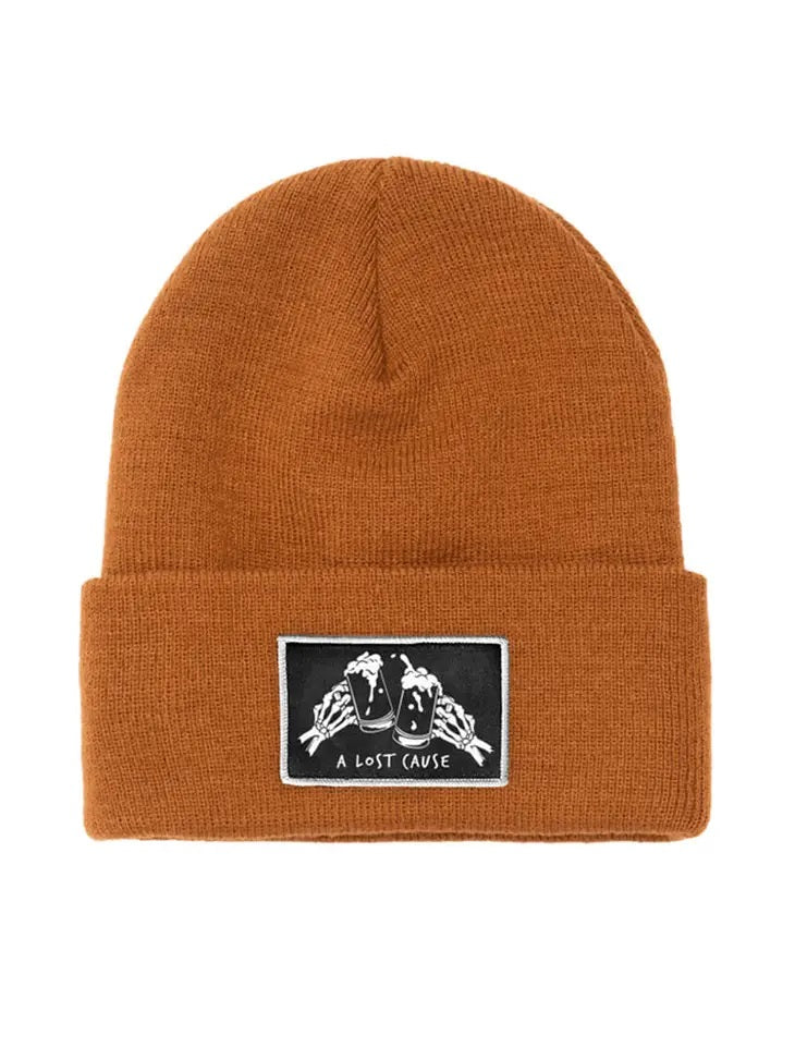 Cheers Tall Caramel Beanie