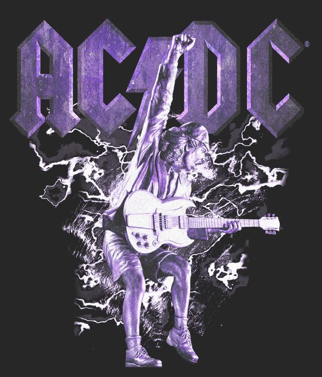 ACDC Purple Lightning Tank Top