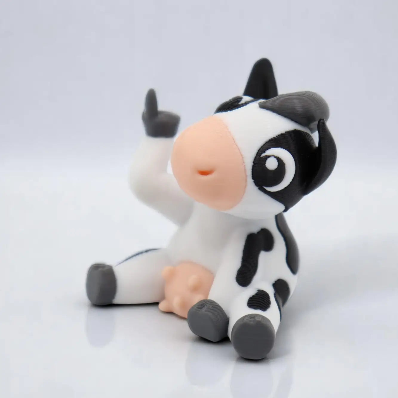 Cow Middle Finger Figurine
