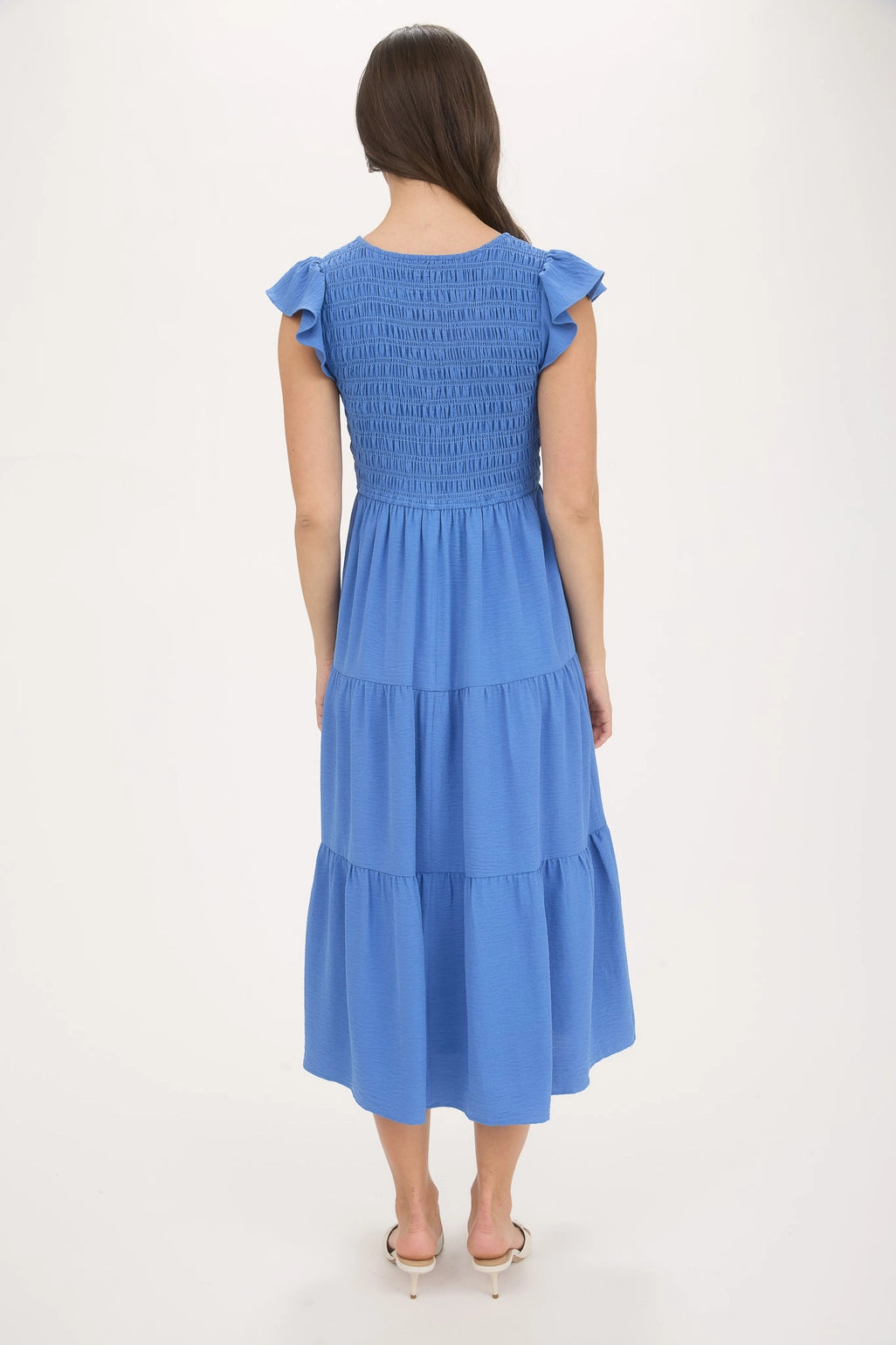 Flutter Sleeve Maxi Dress