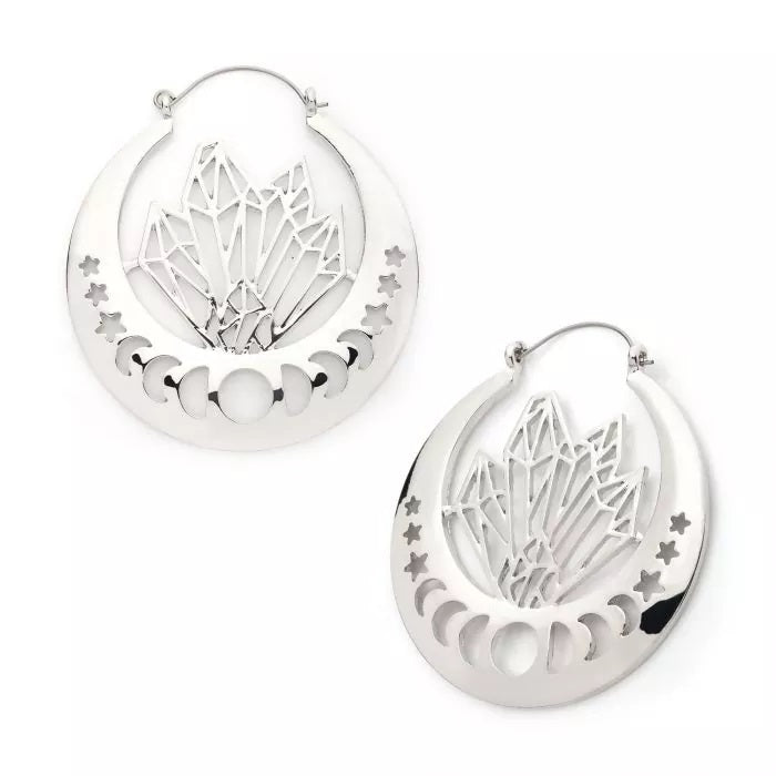 Crystal Moon Phase Cutout Hangers