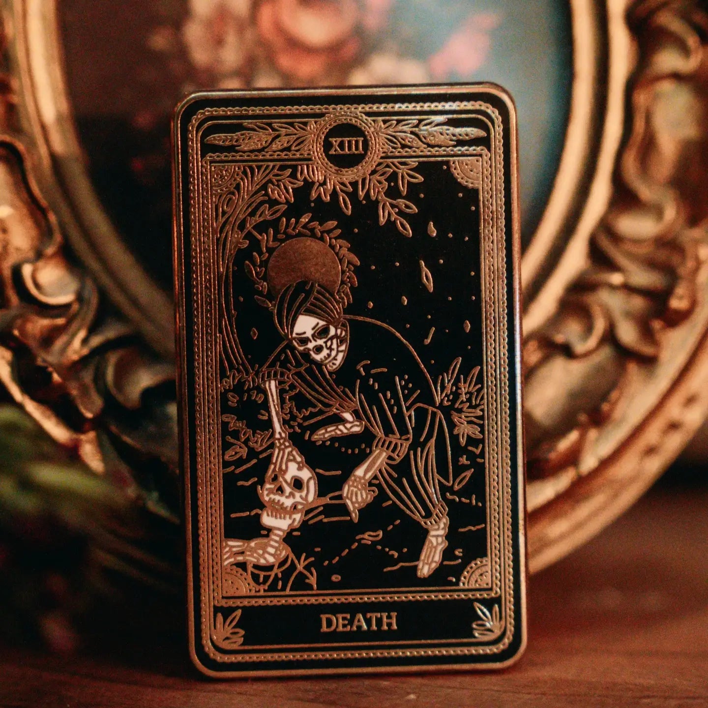 Death Tarot Enamel Pin