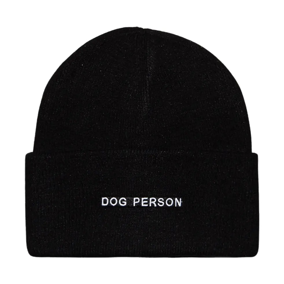 Dog Person Embroidered Beanie