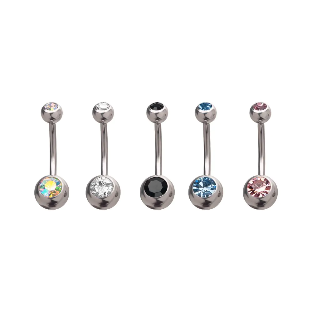 Bezel 4mm / 6mm Jewel Balls Navel