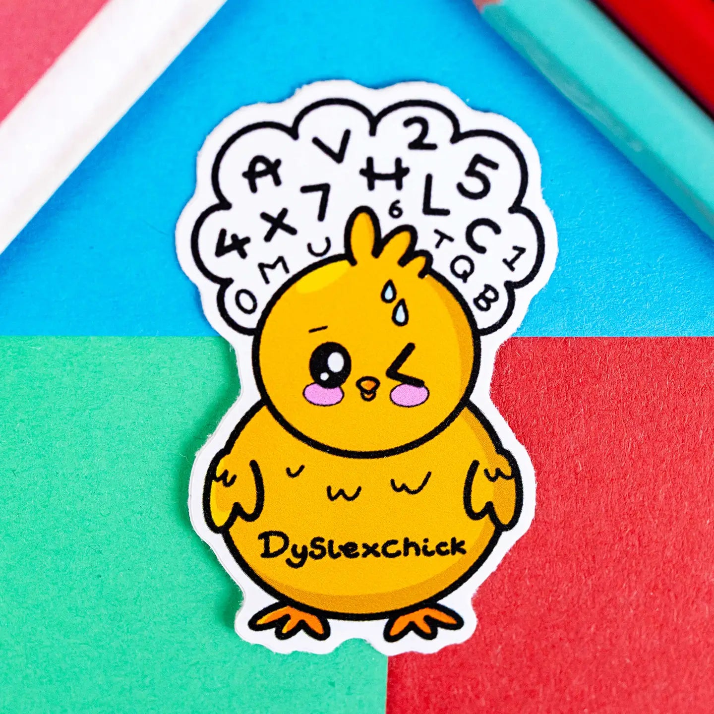 Dyslexchick Sticker - Dyslexic