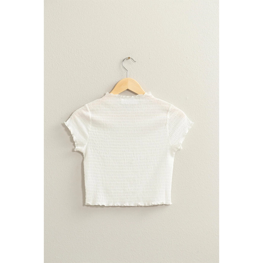 Lettuce Hem Crop Top